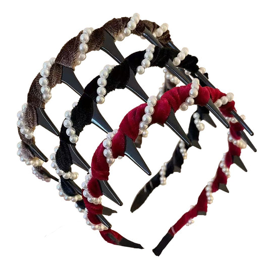 🔥2026 Hot Sale🔥Retro High Skull Pearl Headband